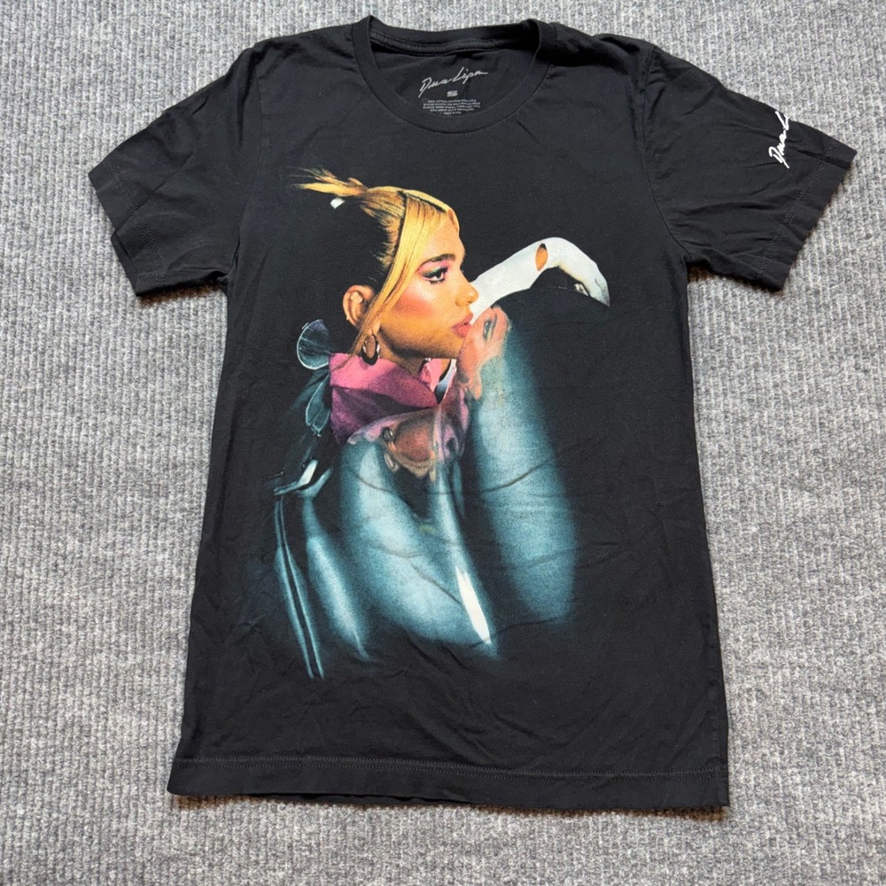 Dua Lipa Future Nostalgia Tour 2022 T-Shirt‎ Black Small Concert Graphic Tee